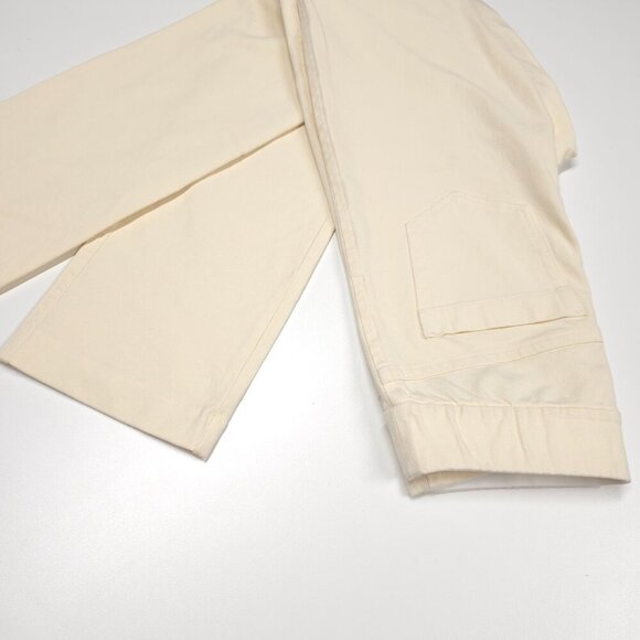 Lilly Pulitzer 32" Declynn Polished High Rise Straight Leg Pant In Creme Brulee - Picture 6 of 11